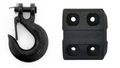 WINCH HOOK AND RUBBER STOPPER 3 TON, FOR SYNTHETIC ROPE