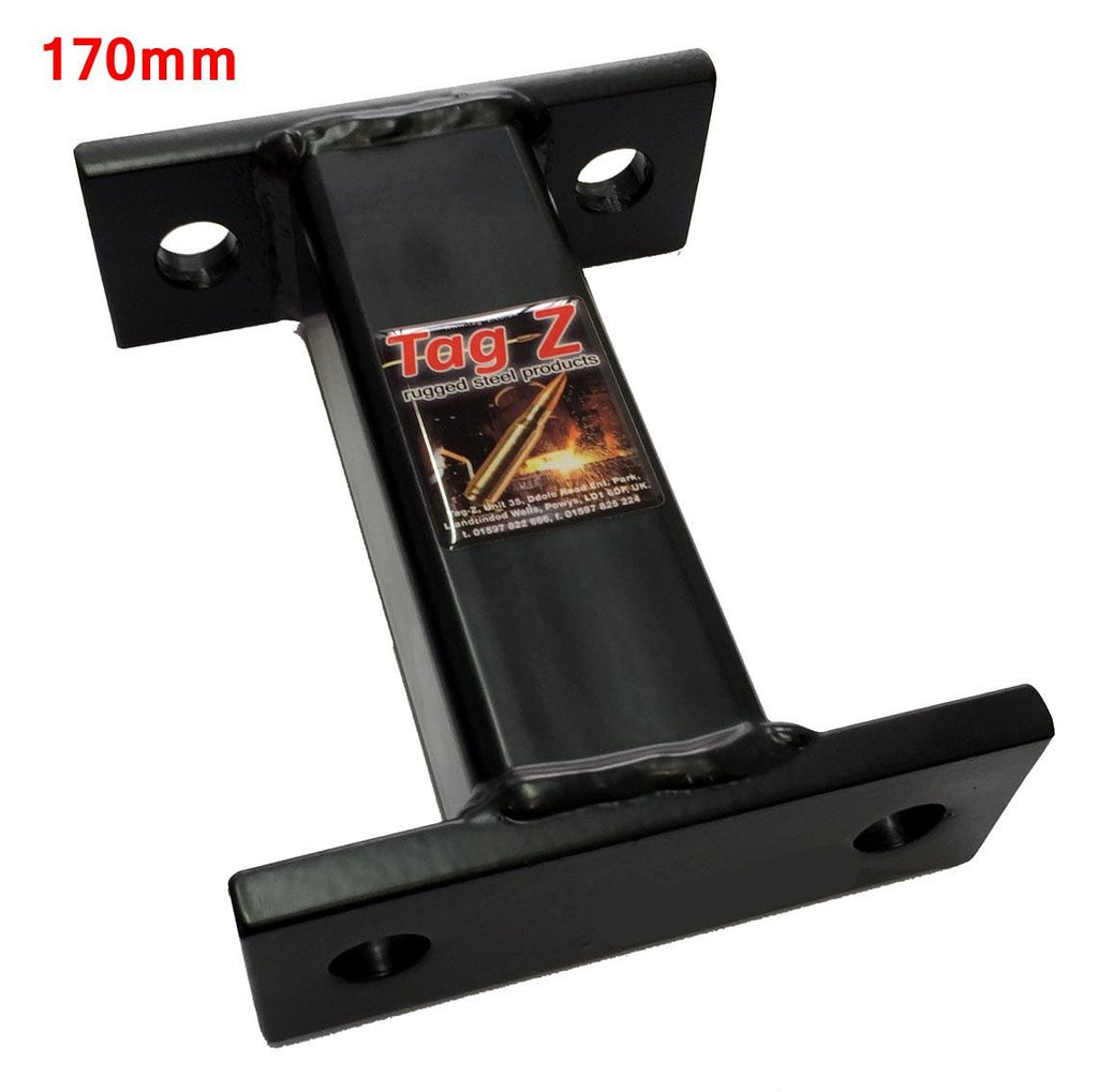 170mm SPACER FOR CAR RACK, !!! DON'T TOW WITH THIS PRODUCT !!!, HITCH SPACER 90mm CENTRES UK