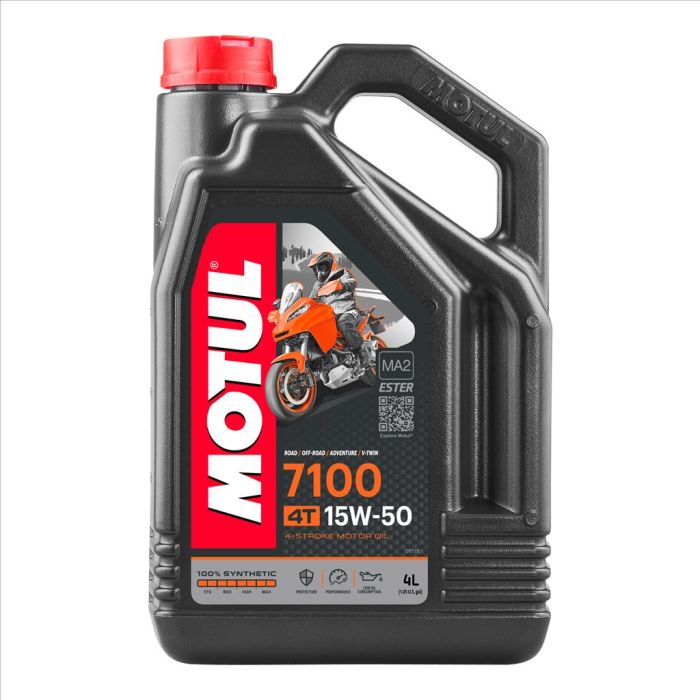 7100 15W50 4T 1 Litre, MOTUL 450022, BOX=12, Motorcycle, 100% SYNTHETIC