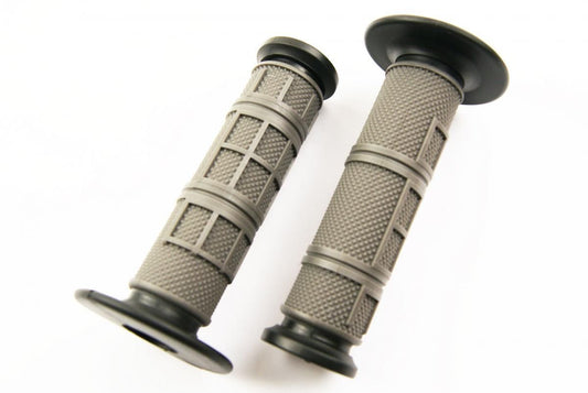 GRIP DOUBLE COUCHE GRIS/NOIR, 22/25mm